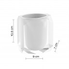 Gedy Chanelle glāze, Balta 3