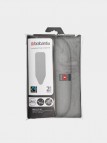 Gludināmā dēļa pārvalks B 124 x 38 cm, pilns komplekts - metalizēts