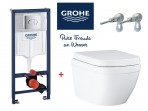 Grohe инсталляция + EuroCeramic + SC крышка     5