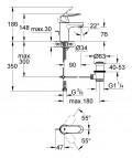 Grohe Eurosmart Cosmo S vannas komplekts 6