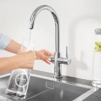 Grohe Blue Professional virtuves maisītājs ar filtru un dzesētāju 3