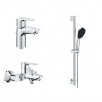 Grohe Start Edge + Vitalio Start 110 maisītāju komplekts, Hroms