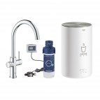 Grohe Red Duo virtuves maisītājs ar boileri, hroms