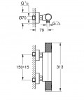 Grohetherm 1000 Performance dušas termostats 2