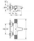 GROHTHERM 1000 Performance vannas termostats, hroms 4