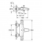 Grohetherm 800 Termostats vannai, 34567000 5