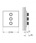 Grohtherm SmartControl kontrolieris 3 režīmi, brushed hard graphite 2