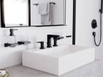 Hansgrohe 3-daļīgs maisītājs izlietnei Talis E ar pop-up, Matt Black 3