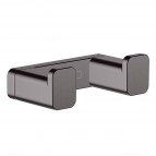 Hansgrohe AddStoris dubultais dvieļu āķis, Brushed black chrome