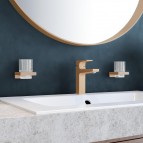 Hansgrohe AddStoris glāze ar turētāju, Brushed bronze 2