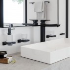 Hansgrohe AddStoris glāze ar turētāju, Matt Black 2