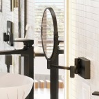 Hansgrohe AddStoris skūšanās spogulis, Matt Black 2