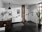 Hansgrohe AddStoris WC papīra turētājs ar vāciņu, Matt Black 11