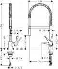 Hansgrohe Cento Virtuves maisītājs XXL, Semi-Pro, 2 jet, hroms 3