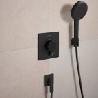 Hansgrohe Ecostat Comfort E Termostats, 1 funkcija, Matt Black 2