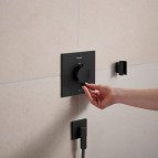 Hansgrohe Ecostat Comfort E Termostats, 1 funkcija, Matt Black 6
