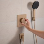 Hansgrohe Ecostat Comfort E Termostats, 2 funkcijām, Brushed bronze 2