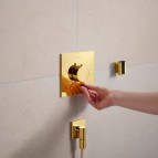 Hansgrohe Ecostat Comfort E Termostats, 2 funkcijām, Gold 4