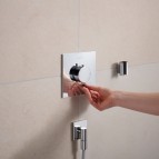 Hansgrohe Ecostat Comfort E Termostats, 2 funkcijām, hroms 4