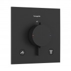 Hansgrohe Ecostat Comfort E Termostats, 2 funkcijām, Matt Black