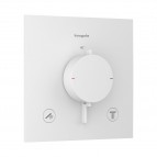 Hansgrohe Ecostat Comfort E Termostats, 2 funkcijām, Matt White