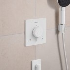 Hansgrohe Ecostat Comfort E Termostats, 2 funkcijām, Matt White 5