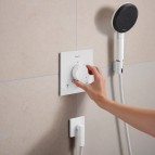 Hansgrohe Ecostat Comfort E Termostats, 2 funkcijām, Matt White 4