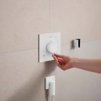 Hansgrohe Ecostat Comfort E Termostats, 2 funkcijām, Matt White 2