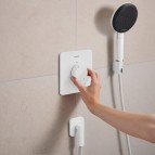 Hansgrohe Ecostat Comfort Q Termostats, 1 funkcija, Matt White 3