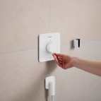 Hansgrohe Ecostat Comfort Q Termostats, 1 funkcija, Matt White 2