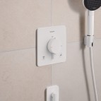 Hansgrohe Ecostat Comfort Q Termostats, 2 funkcijas, Matt White 4