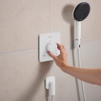Hansgrohe Ecostat Comfort Q Termostats, 2 funkcijas, Matt White 3