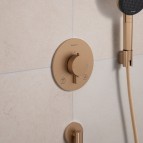 Hansgrohe Ecostat Comfort S Termostats, 2 funkcijas, Brushed bronze 5