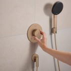 Hansgrohe Ecostat Comfort S Termostats, 2 funkcijas, Brushed bronze 3
