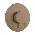 Hansgrohe Ecostat Comfort S Termostats, 2 funkcijas, Brushed bronze
