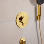 Hansgrohe Ecostat Comfort S Termostats, 2 funkcijas, Gold 6