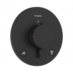 Hansgrohe Ecostat Comfort S Termostats, 2 funkcijas, Matt Black