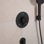 Hansgrohe Ecostat Comfort S Termostats, 2 funkcijas, Matt Black 5