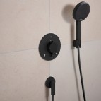 Hansgrohe Ecostat Comfort S Termostats, 2 funkcijas, Matt Black 4