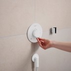 Hansgrohe Ecostat Comfort S Termostats, 2 funkcijas, Matt White 3