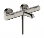 Hansgrohe Ecostat Fine vannas/dušas termostats, Stainless Steel Optic