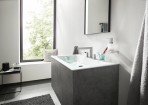 Hansgrohe Finoris 110, 3-daļīgs izlietnes maisītājs, push-open, hroms 3