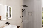 Hansgrohe Fixfit dušas izvads no sienas Square, Matt Black 7