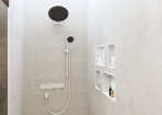 Hansgrohe Fixfit dušas izvads no sienas Square, Matt White 4