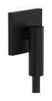 Hansgrohe FixFit Fine E Sienas izvads ar pretvārstu, Matt Black