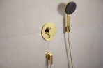 Hansgrohe FixFit Fine S Sienas izvads ar pretvārstu, Gold 4