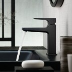 Hansgrohe Metropol izlietnes jaucējkrāns 110 push-open, Matt Black 4