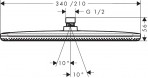 Hansgrohe Raindance Alive Q Dušas galva 210/340, 1jet, hroms 7