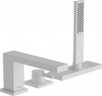 Hansgrohe Tecturis E 3 - caurumu maisītājs uz vannas malas, Matt White