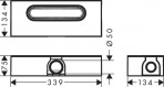 Hansgrohe uBox universal Base dušas sifons bez restes, DN50, Standard  4